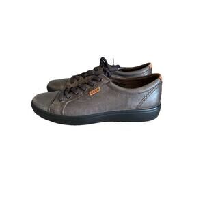 ECCO Mens Gray Soft 7 Street Sneakers US Size 9 Dark Grey/ Licorice
